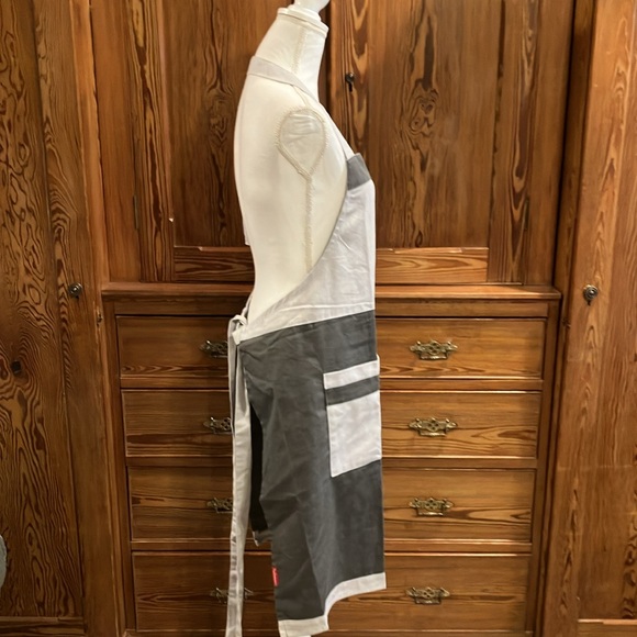NWT Rue Montmartre gray apron OS - Picture 7 of 14